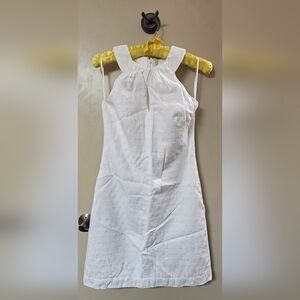 White House Black Market White Midi Dress